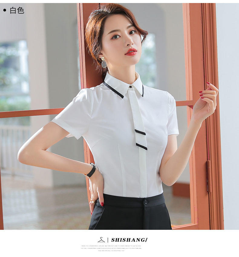 HD1902#时尚短袖女衬衫(图6)